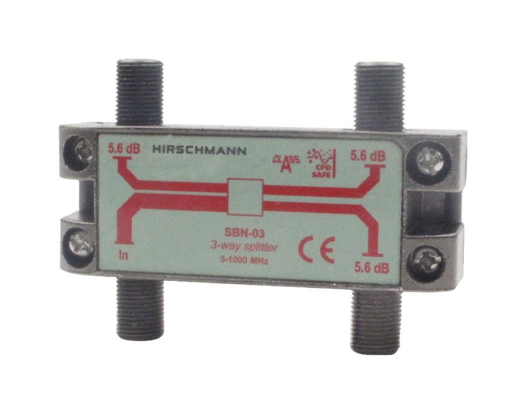 Hirschmann 695004596 CATV SPLitter 5.6 db 5-1000 MHz - 3 outputs