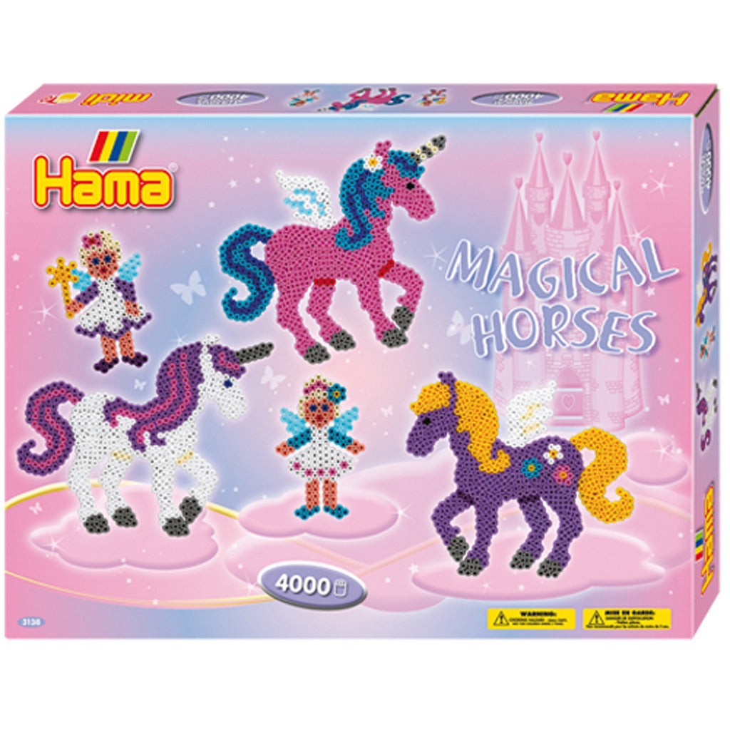 HAMA Žerohovací korálky - Magical Horses, 4000st.