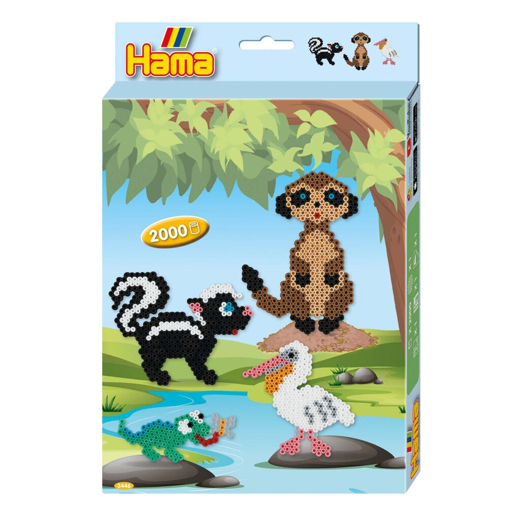 Hama String Beads String Beads Animals Make Set 2000 pieces