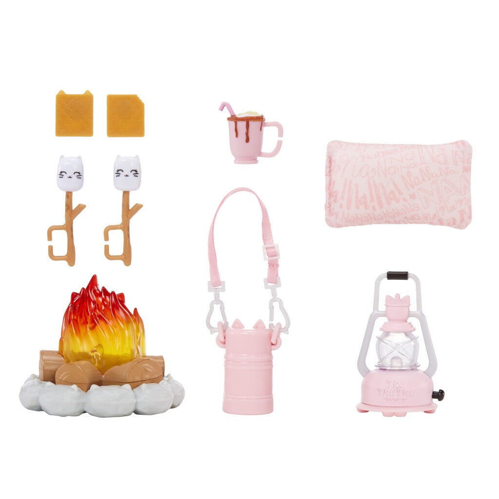 Nach! Überraschung nach! nach! nach! Überraschung Kitty-Cat Camping Play Set + Licht