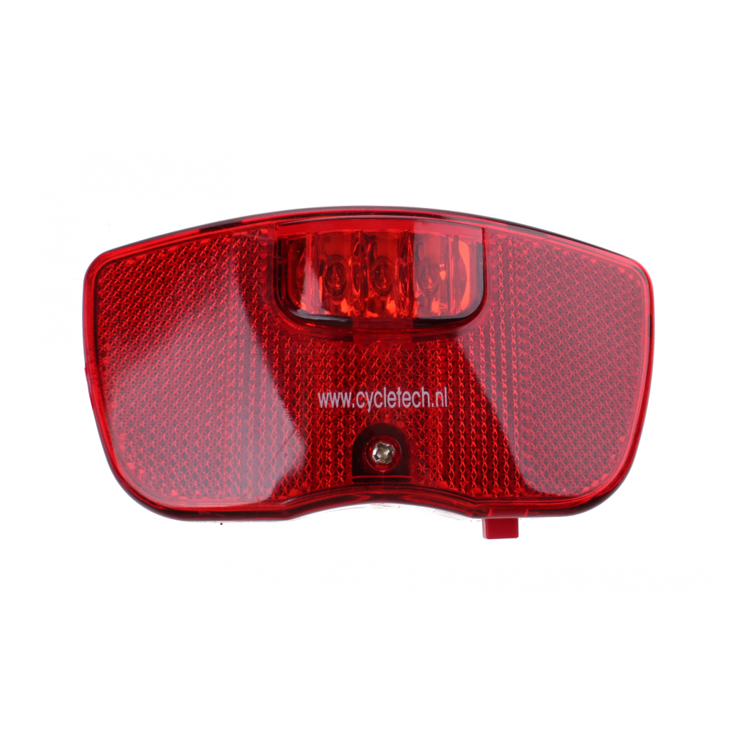 Falkx LED rear light, luxury incl battery. Assembly 50 80mm Fixing (Hanging Package).