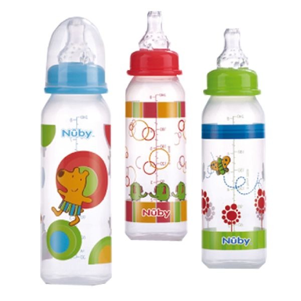 Nuby otroška steklenica za pitje 240ml asort