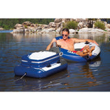 Inflatable cool box with bottle holders