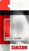 Šroubové bradavky 15 x 8 mm stříbrné 2 kusy