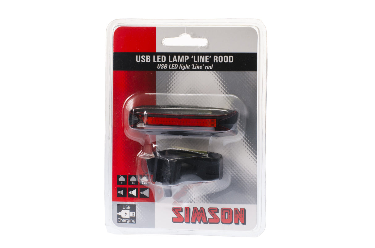 SIMSON USB LED LED LAMP LINE RED 20 LED 3 Lux
