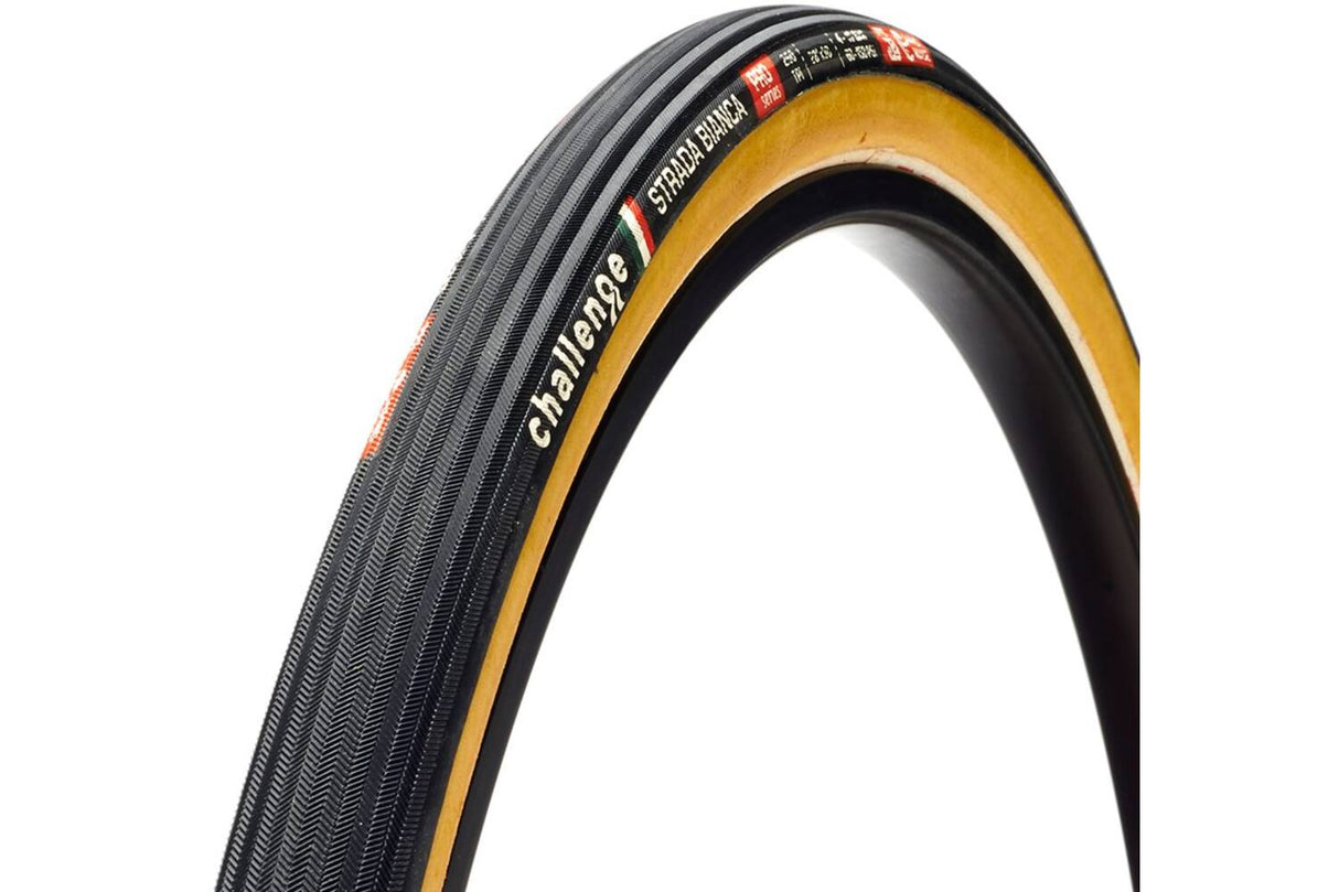 Challenge - strada bianca pro ot tlr 700x36c zwart bruin