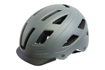 QT Cycle Tech Helmet Urban Style Mat Gray Size L 59-62 CM 2810387