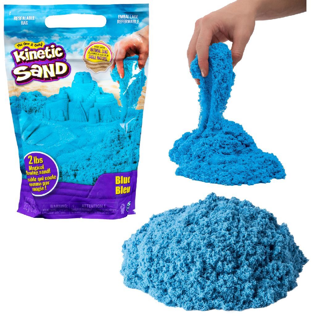 Kinetický písek barva písku modrá 907g