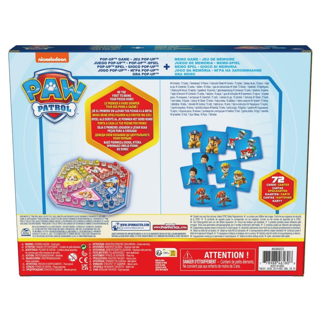Paw Patrol Memo in pop-up igra