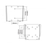 Neomounts fpma-w25 lcd led tft wandsteun zilver