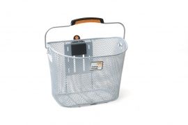 Fahrradkorb Toskana Smartlock für 19 Liter Silber