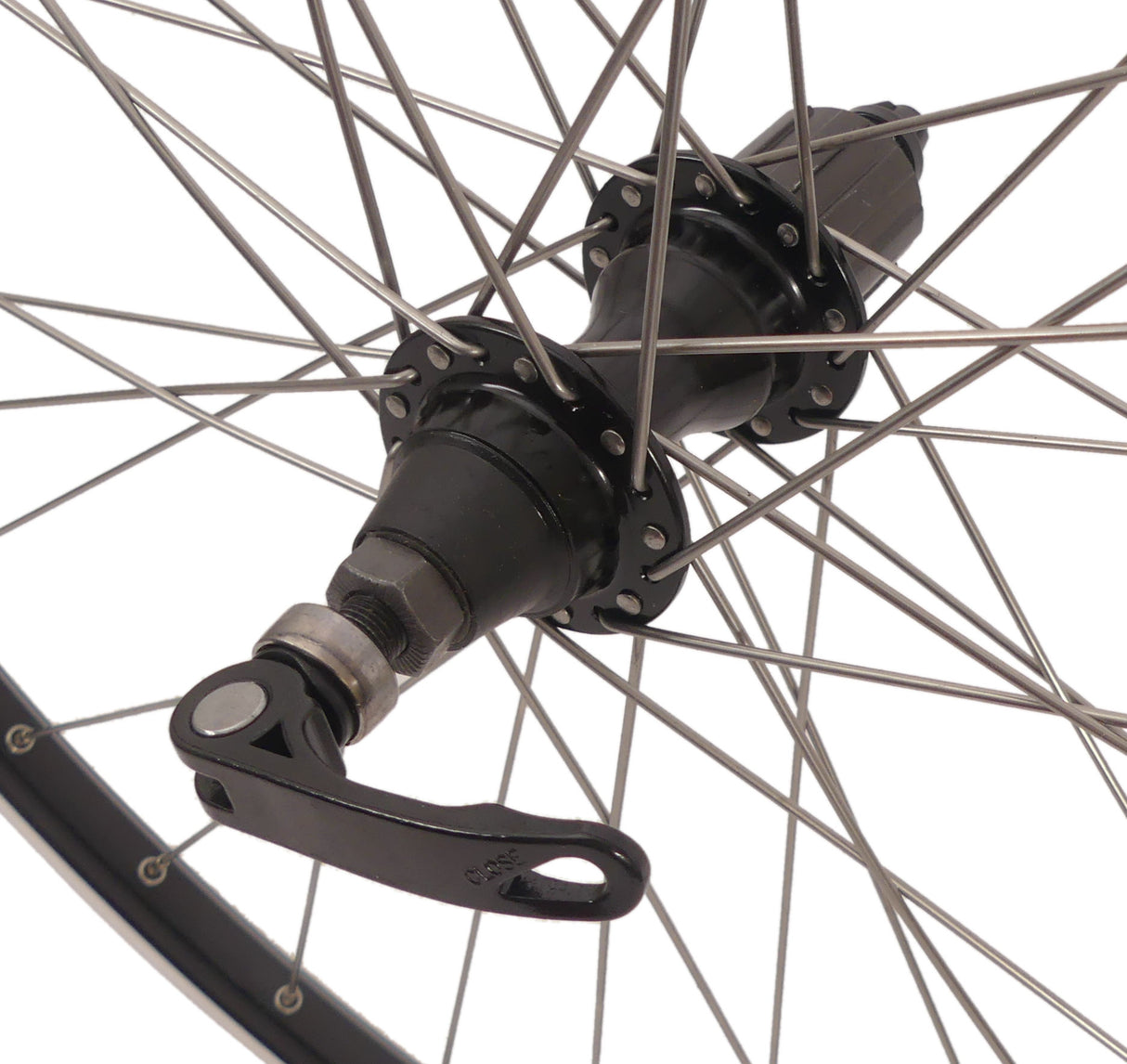 Rodi baghjul Connect 28 8 9 10 Speed ​​622 x 19 med hurtig frigivelse og rustfrit stål eger - sort