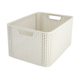 Panier de rangement de style curver 30L blanc