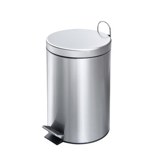 Pédale hollandaise Bin 12L en acier inoxydable
