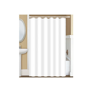 Hollandsk hus Anti -svamp bruseforhæng + brusebad hvidt 180x200 cm