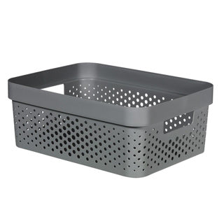 Curver Infinity Dots Storagebox 11L antracyt