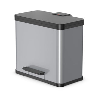 Hailo Öko Trioplus pedal bin 3x9l metallic gray