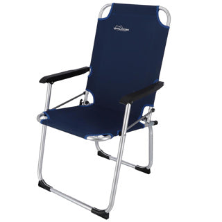 Sedia da campeggio Redcliffs con bracciolo blu scuro 67x53x90cm