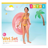 INTEX - Barered Lounge Chair for the Water -Pink