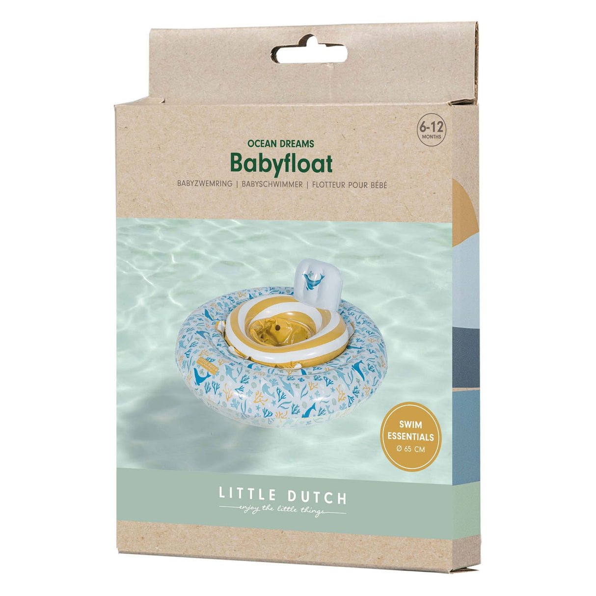 Mali nizozemski ocean Dreams Baby Swimming Ring Blue, 67 cm