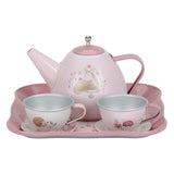 Little Dutch Fairy Garden Pewter tea set in suitcase