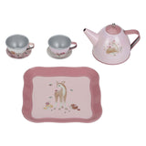 Little Dutch Fairy Garden Pewter tea set in suitcase