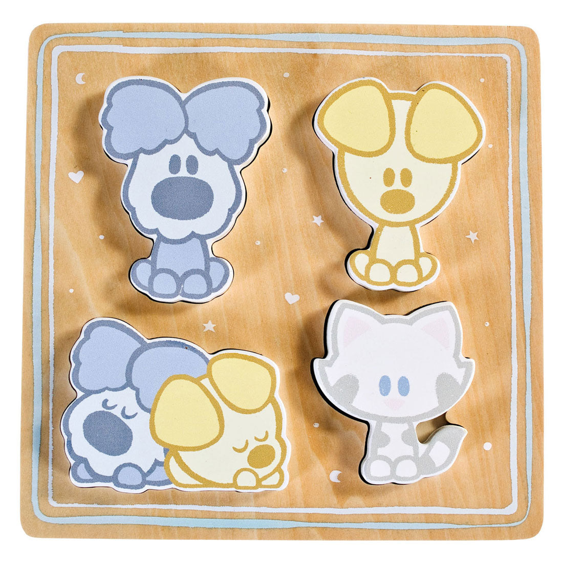 Rubo Toys Woezel og Pip Baby Wood Puzzle, 4 ..