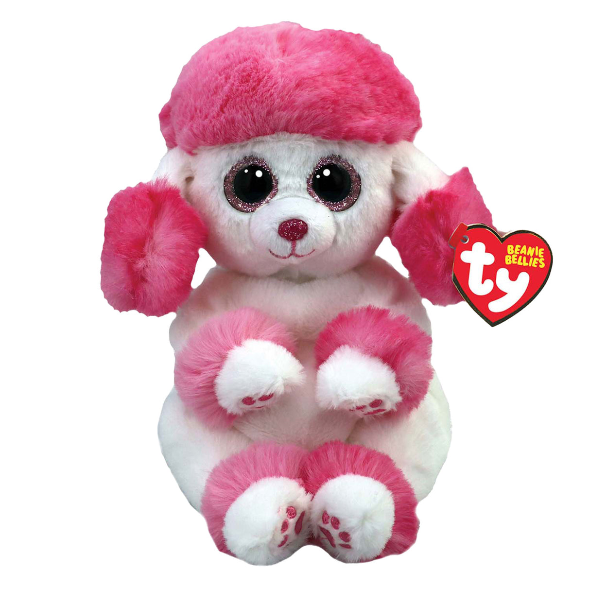 Ty Beanie Babies Bellies Cuddle Poodle Heartly 15 cm