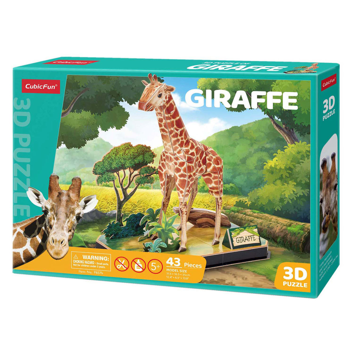 Kubická zábava 3D puzzle žirafa
