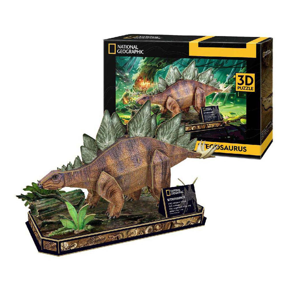 Cubic fun 3d puzzel national geographic stegosaurus