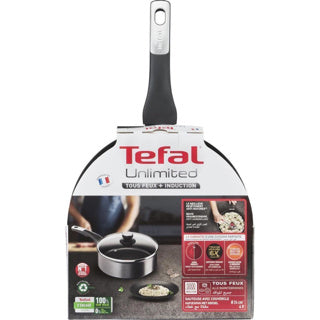 Tefal unlimited hapjespan + deksel 24 cm