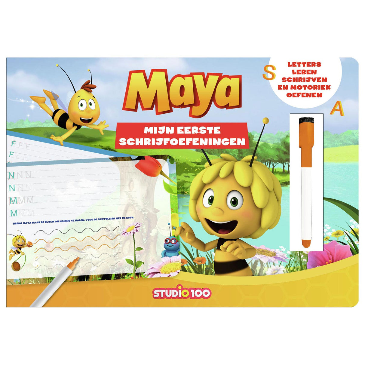 Maya De Bij Kartonboek - Write and Wis