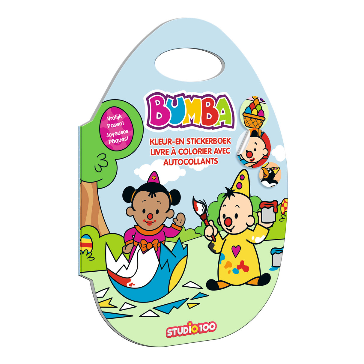 Studio 100 Bumba Color and Sticker Book Easter