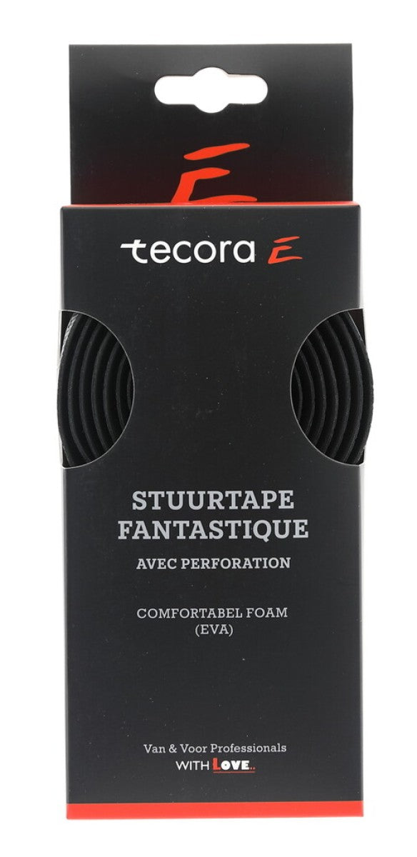 Tecora stuurlint fantastique perforation ø2.5x30mm 200cm zwart op kaart