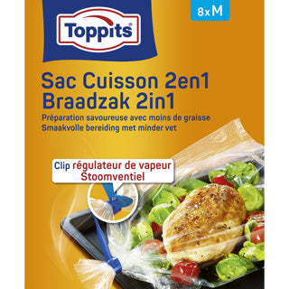 Toppits 2in1 Pečení a parní tašky M 8 kusů