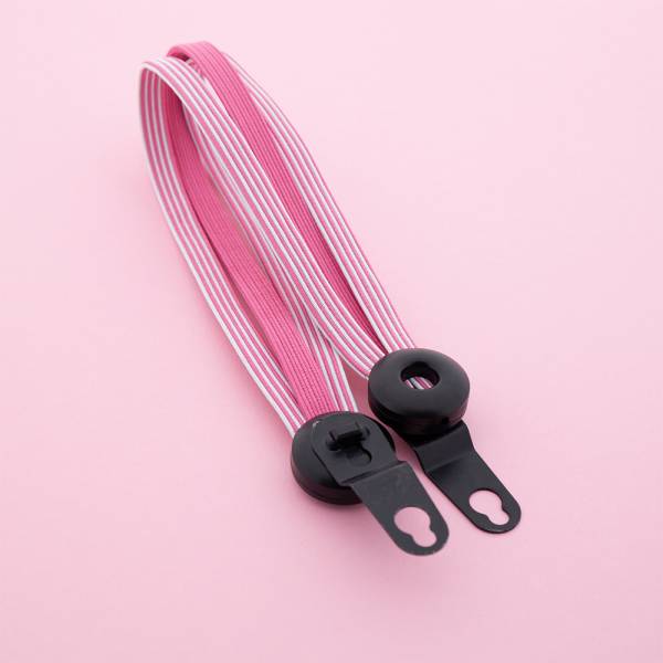 Qibbel widek snelbinder venture 24 zwarte beugels roze wit