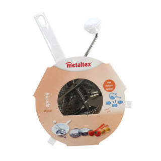 MetalTex prochází 20 cm z nerezové oceli bílé