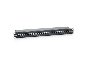 Equip 326424 cat.6 patch panel 24-port 19 inch 1u black