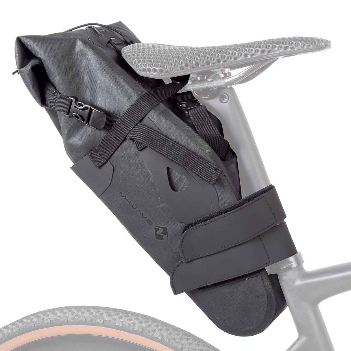 M-wave zadeltas rough ride ii - zwart - 12 liter (l)