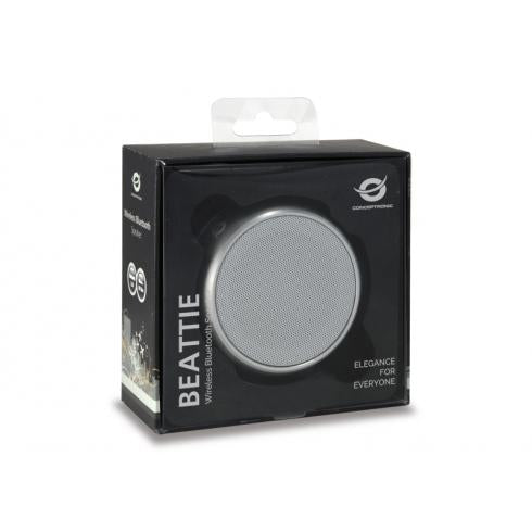Conceptronic beattie 01s wireless bluetooth speaker, micro-usb, 3w, 150 - 20000 hz, silver