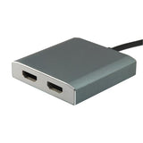 Opremite 133464 USB tipa C do 2x HDMI Adapter, 2160p@30 Hz, USB3.1 Gen1, siva