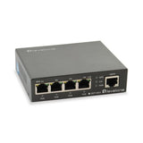 LevelOne GEP-0523 Switch Gigabit Poe de 5 puertos, IEEE 802.3af at, 4x Poe, 60W, 10 1000Mbps