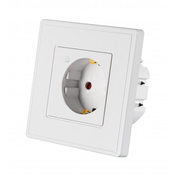 Woox r4054 smart inbouw stopcontact powered by tuya, 16a, 3680w, wi-fi, white