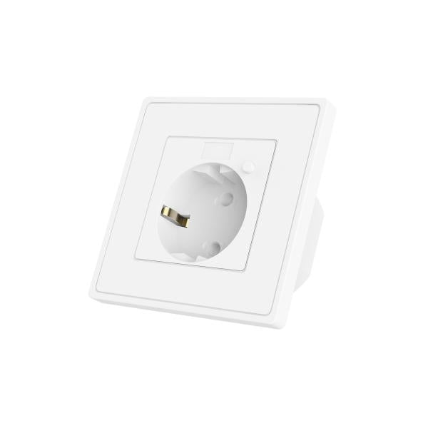 Woox r4054 smart inbouw stopcontact powered by tuya, 16a, 3680w, wi-fi, white