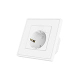 Woox r4054 smart inbouw stopcontact powered by tuya, 16a, 3680w, wi-fi, white