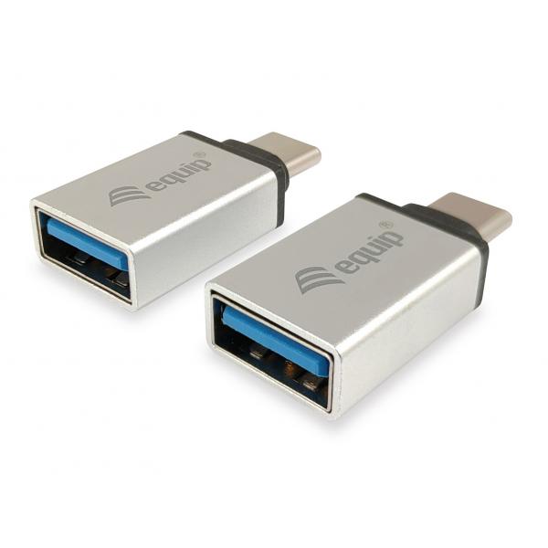 Opremite 133473 USB adapter, USB tip C -> USB tipa A, ženska ženska, srebro