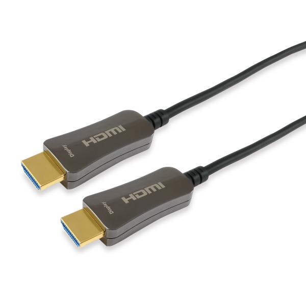 Utstyr 119430 HDMI 2.0 Aktiv optisk kabel, HDMI Type A -> HDMI Type A 3D, 18 Gbit S, 30M, Black
