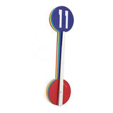 Nextime klok 2995di colour guide, ø 60 cm, wall, multi-color