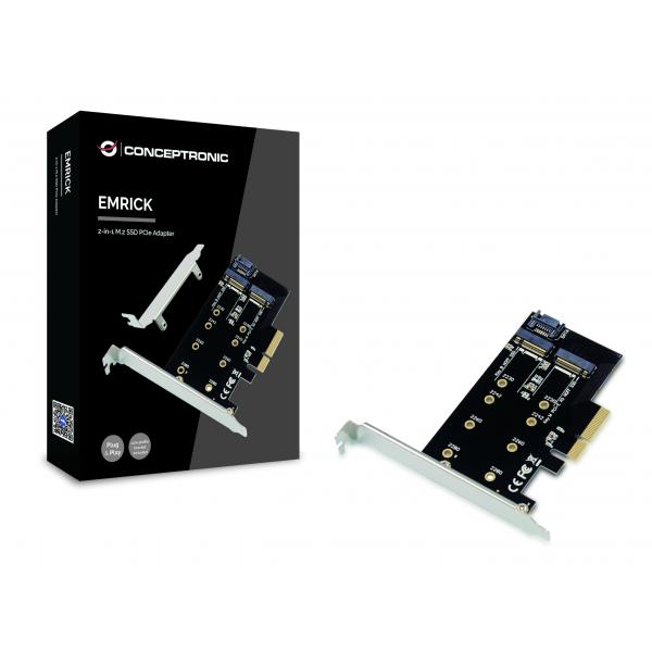 Conceptrononronon Erick05B m.2 NVME SSD Adapter, PCie 3.0, M.2, passiv, déi 32 GBits