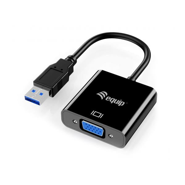 Wyposaż 133384 USB 3.0 do adaptera VGA, 1080p, USB 3.2 Gen 1, USB Type-A, VGA (D-Sub) wyjście